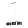 EGLO design Dolorita - Hanglamp - 3 Lichts - Messing - Zwart, Goud