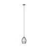 EGLO Estanys Hanglamp - 1 lichts - Ø19 cm - E27 - rookglas - Grijs/Zwart