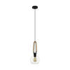 EGLO Roding Hanglamp - E27 - Ø 18 cm - Zwart/Bruin