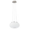 EGLO Optica - Hanglamp - 2 Lichts - Ø280mm. - Nikkel-Mat - Wit