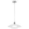 EGLO Brenda - Hanglamp - 1 Lichts - Nikkel-Mat - Wit