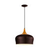 EGLO Obregon - Hanglamp - 1 Lichts - Ø350mm. - Bruin, Creme, Eik