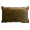 Dutch Decor - FINN - Sierkussen 30x50 cm - velvet - lendekussen - Military Olive - groen