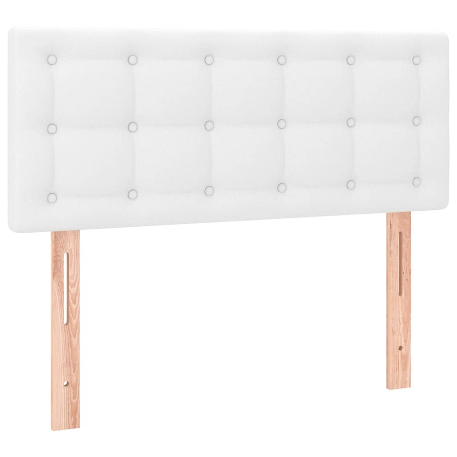 The Living Store Hoofdbord - Bed - 100 x 5 x 78/88 cm - Kunstleer