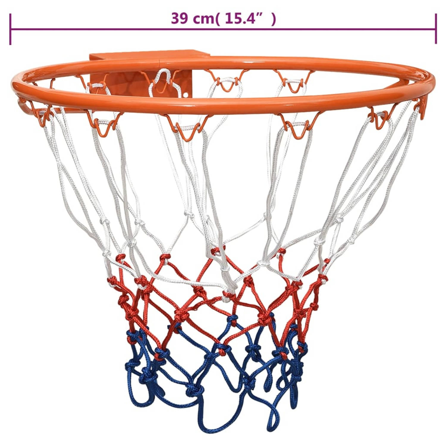 Basketbalring 39 cm staal oranje | Blokker