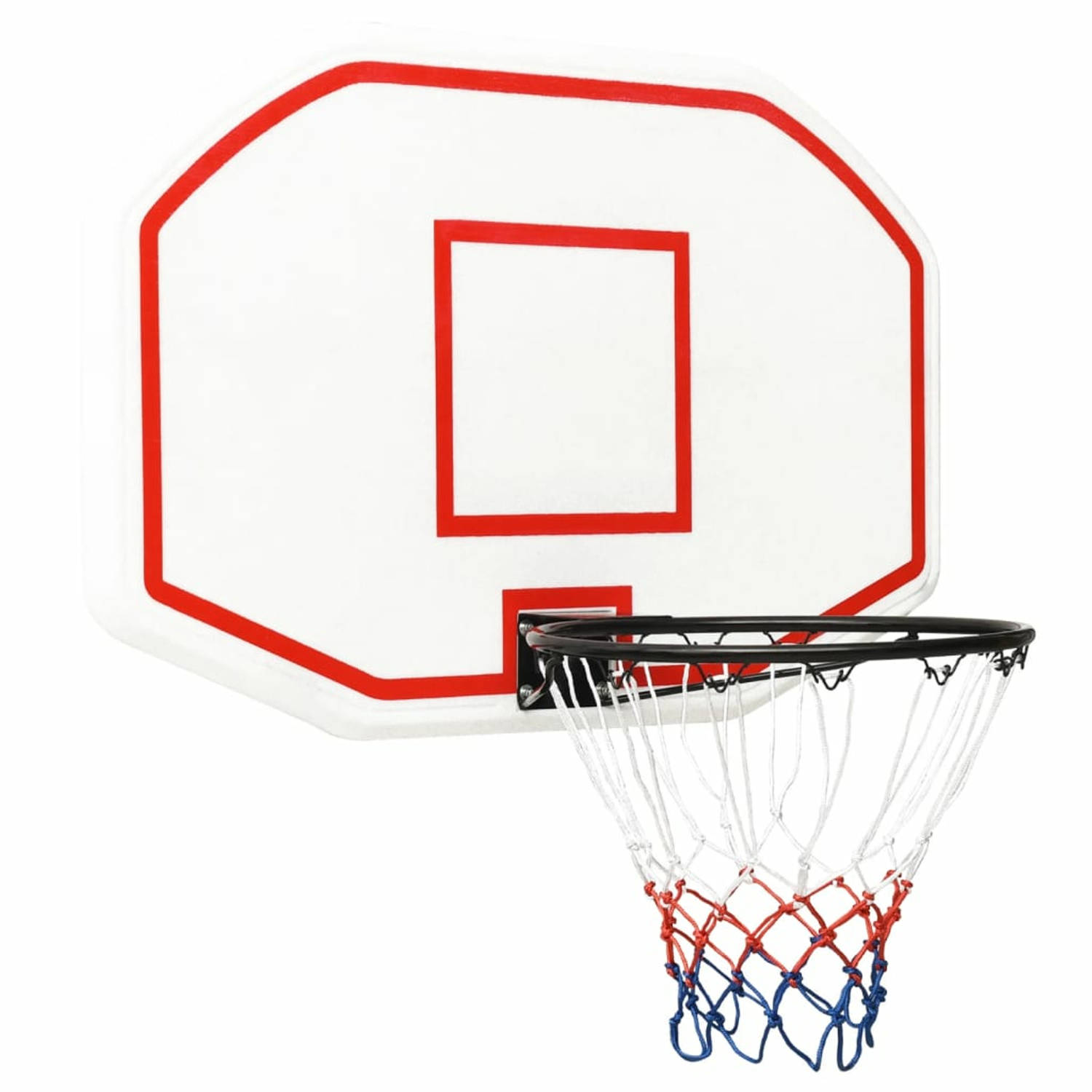 Vidaxl Basketbalbord 109x71x3 Cm Polyetheen Wit
