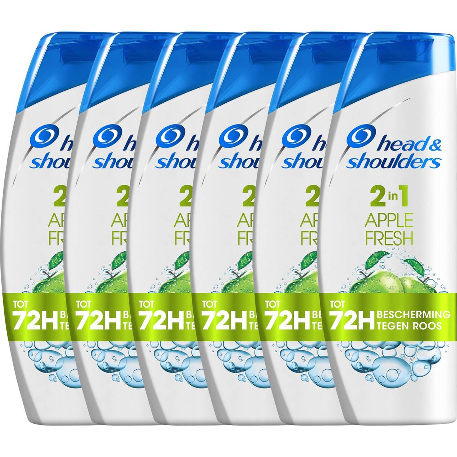 Head & Shoulders Apple Fresh 2-in-1 - Voordeelverpakking 6 x 270 ml - Anti-roos Shampoo