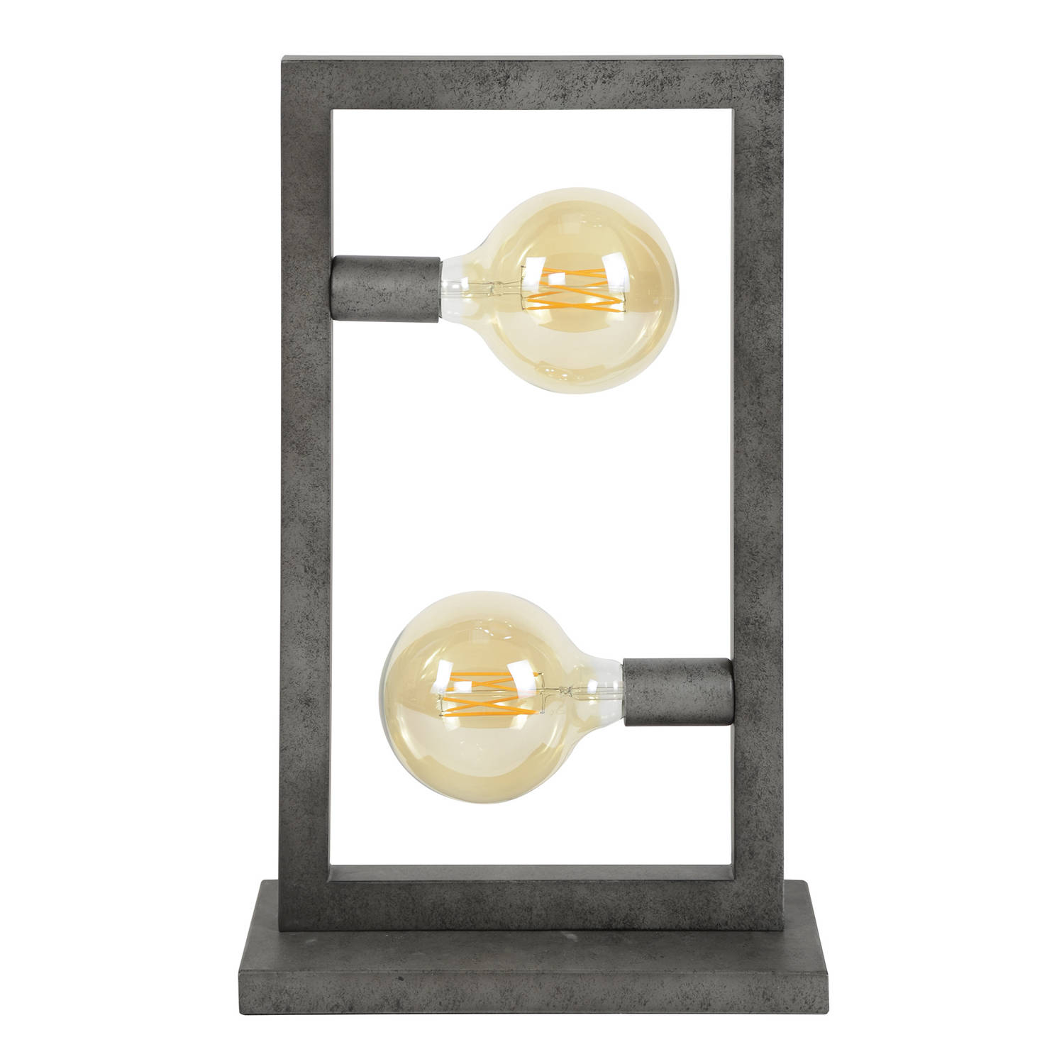 Dimehouse Industriële Tafellamp Steph 2-lichts Metaal