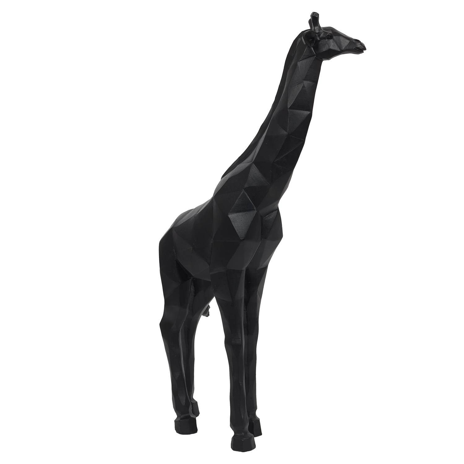 Decoratief beeld Giraffe Origami Zwart – XL – H40 cm