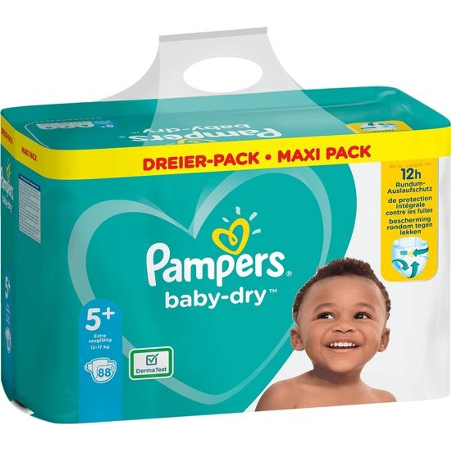 Pampers - Baby Dry - Maat 5+ - Mega Pack - 88 luiers