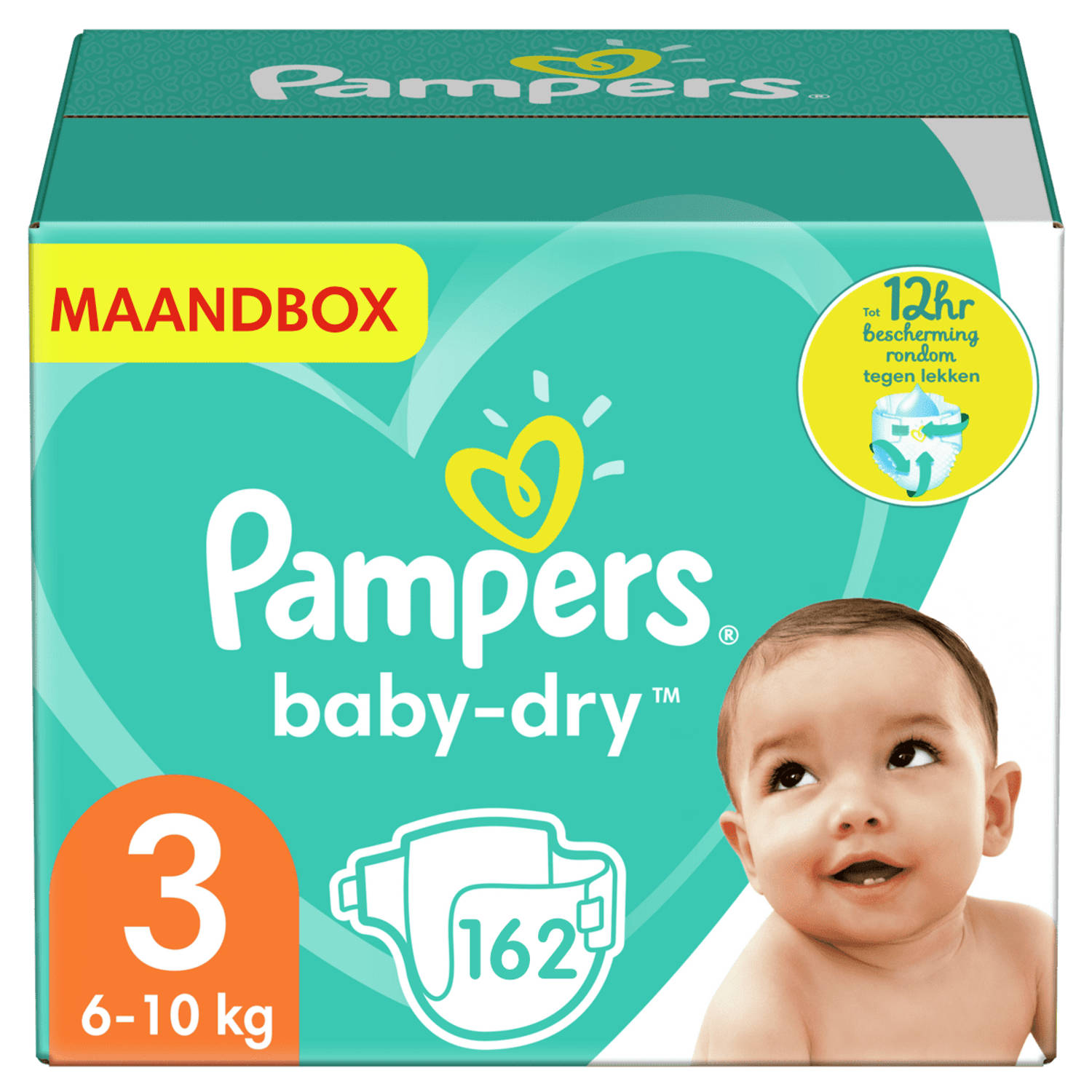 Pampers Baby Dry Maat 3 Maandbox 162 Luiers