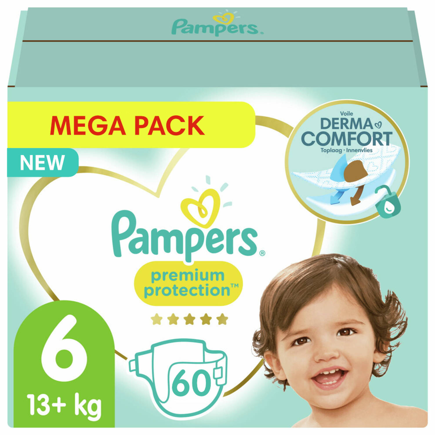 Pampers - Premium Protection - Maat 6 - Mega Pack - 60 luiers