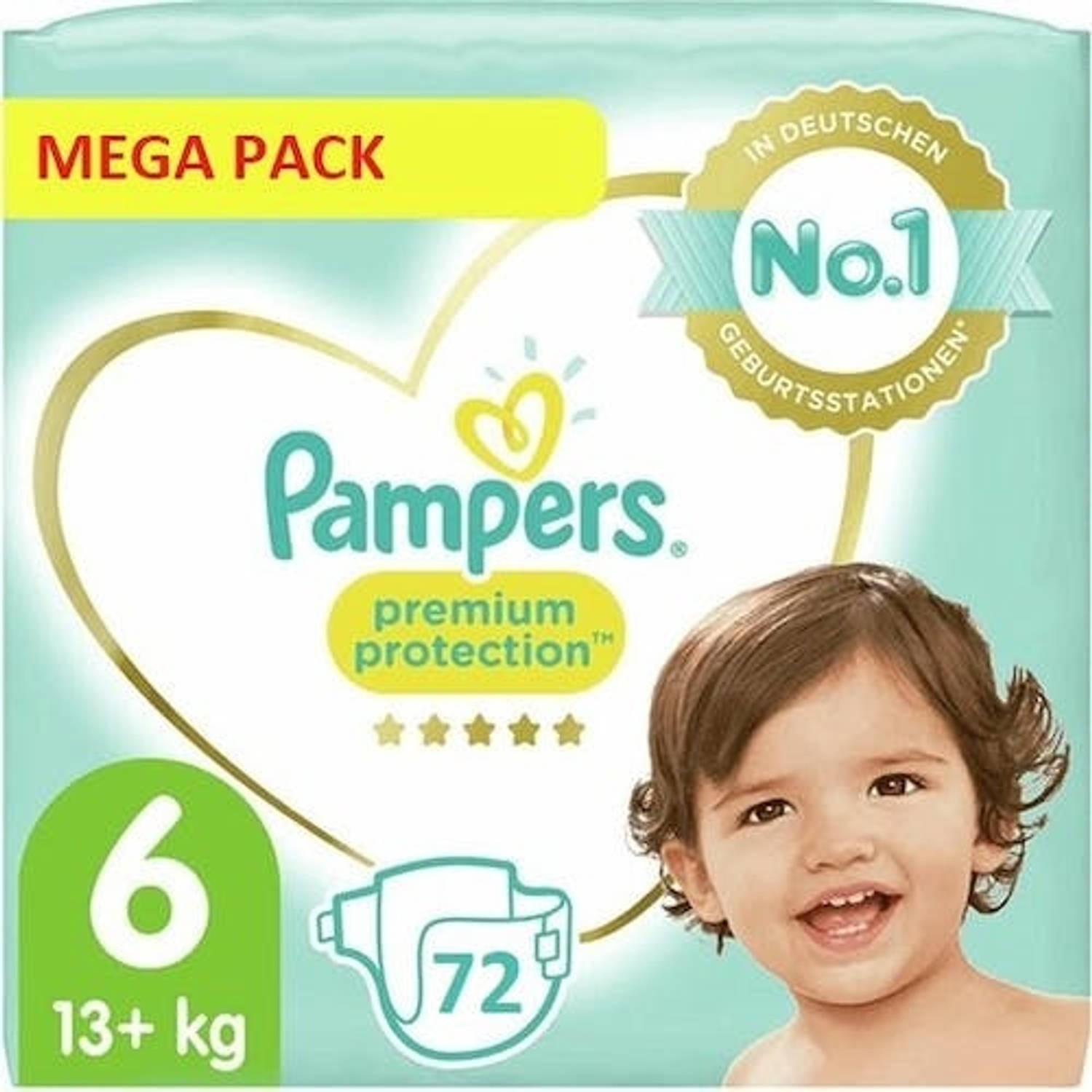 Pampers - Premium Protection - Maat 6 - Mega Pack - 72 luiers