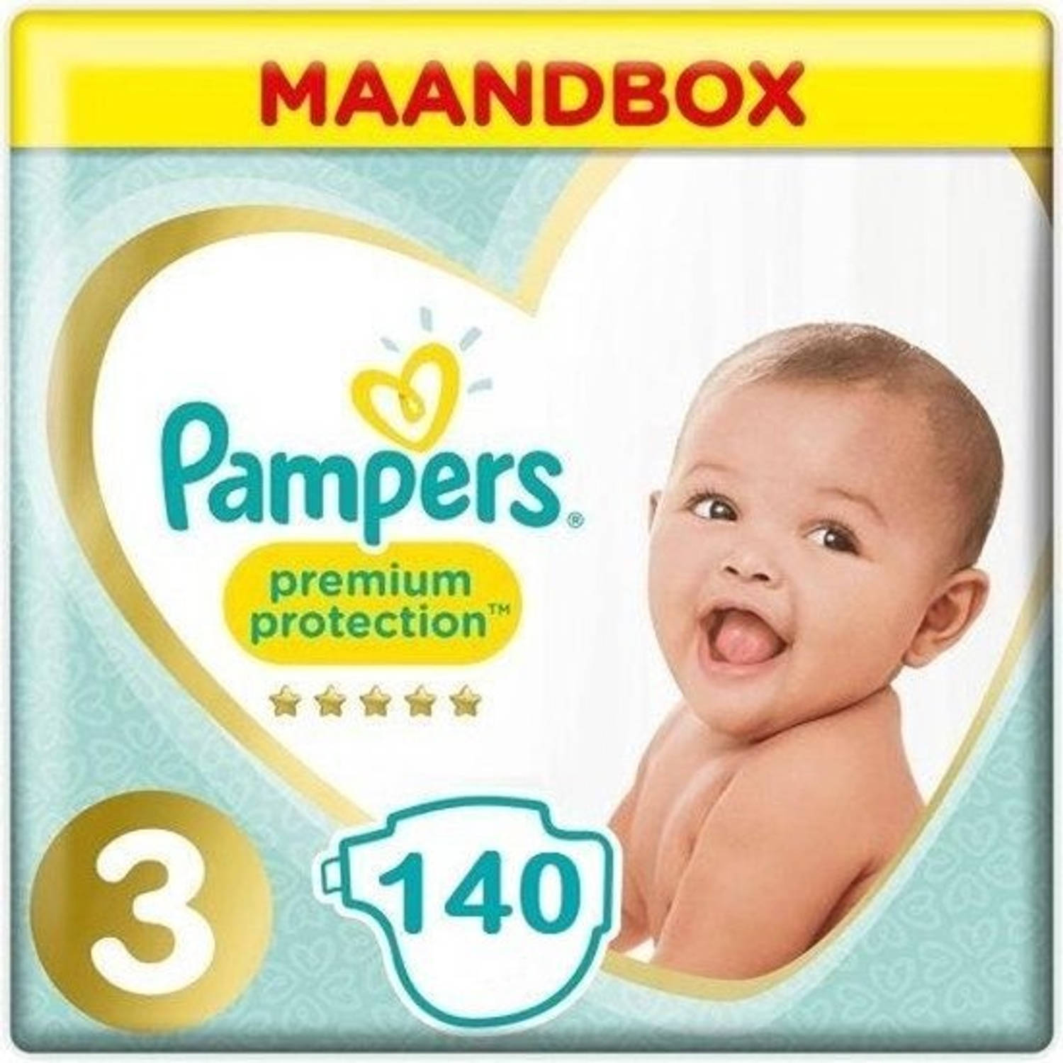 Pampers - Premium Protection - Maat 3 - Maandbox - 140 luierbroekjes