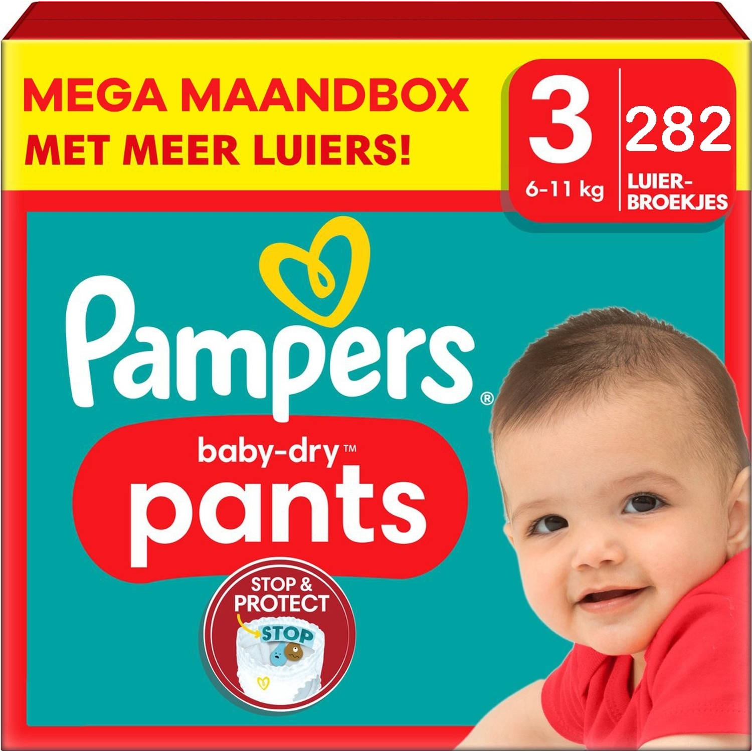 Pampers Baby-dry Pants Luiers Maat 3 94 Stuks (6-11kg) X3