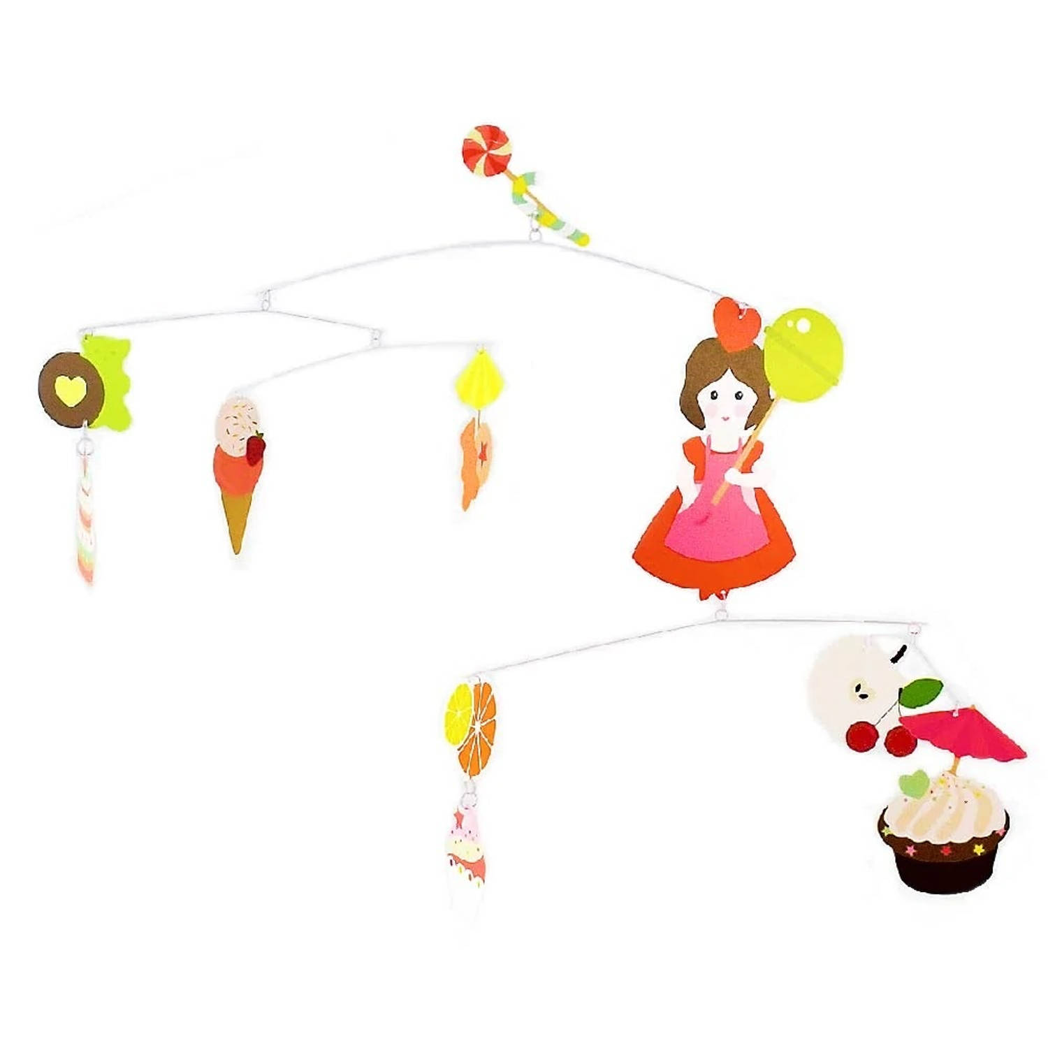 DJECO Mobiel met Taart, ijs, snoep en gebak Artikelnummer DD04335
