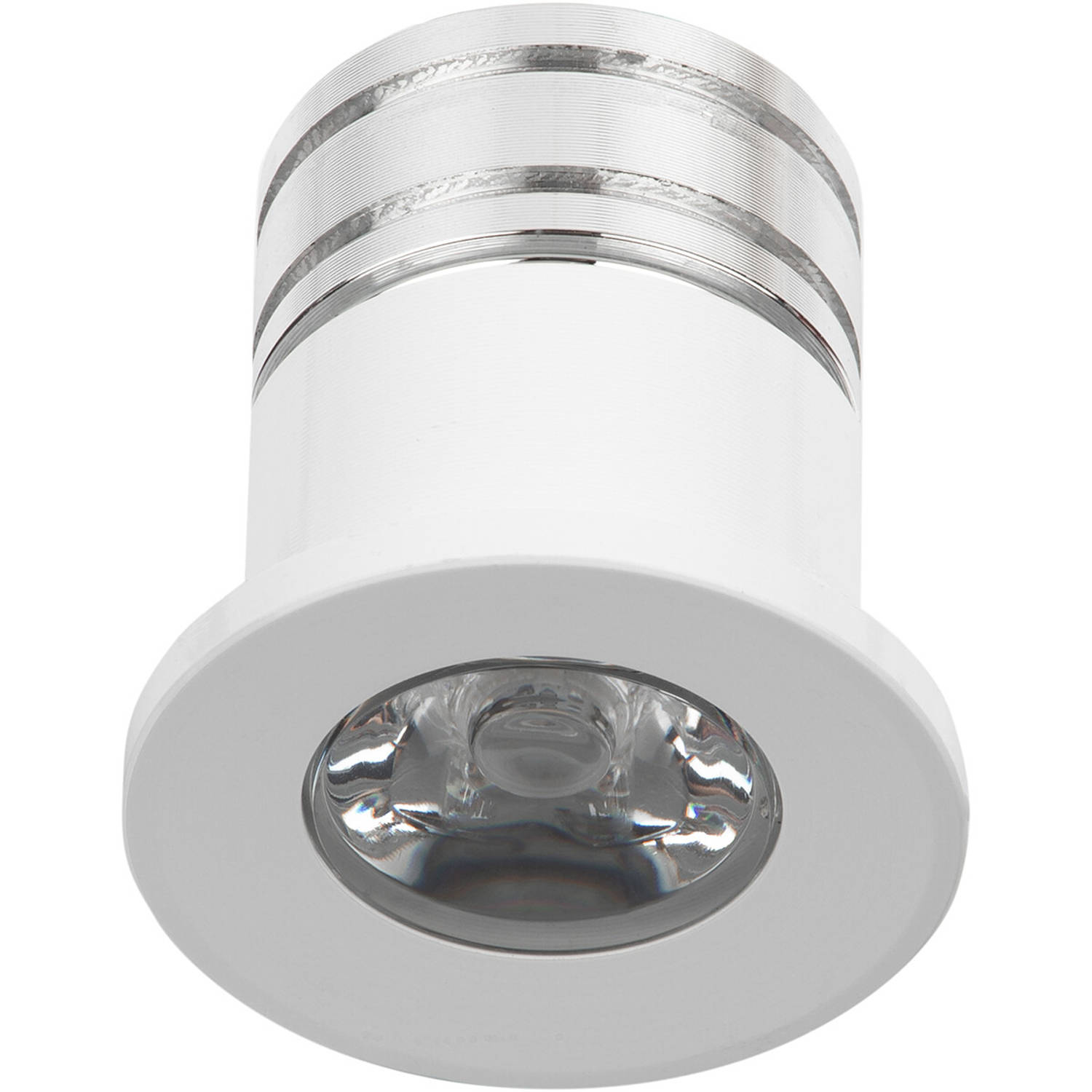 LED Veranda Spot Verlichting - Velvalux - 3W - Warm Wit 3000K - Inbouw - Rond - Mat Wit - Aluminium - Ø31mm