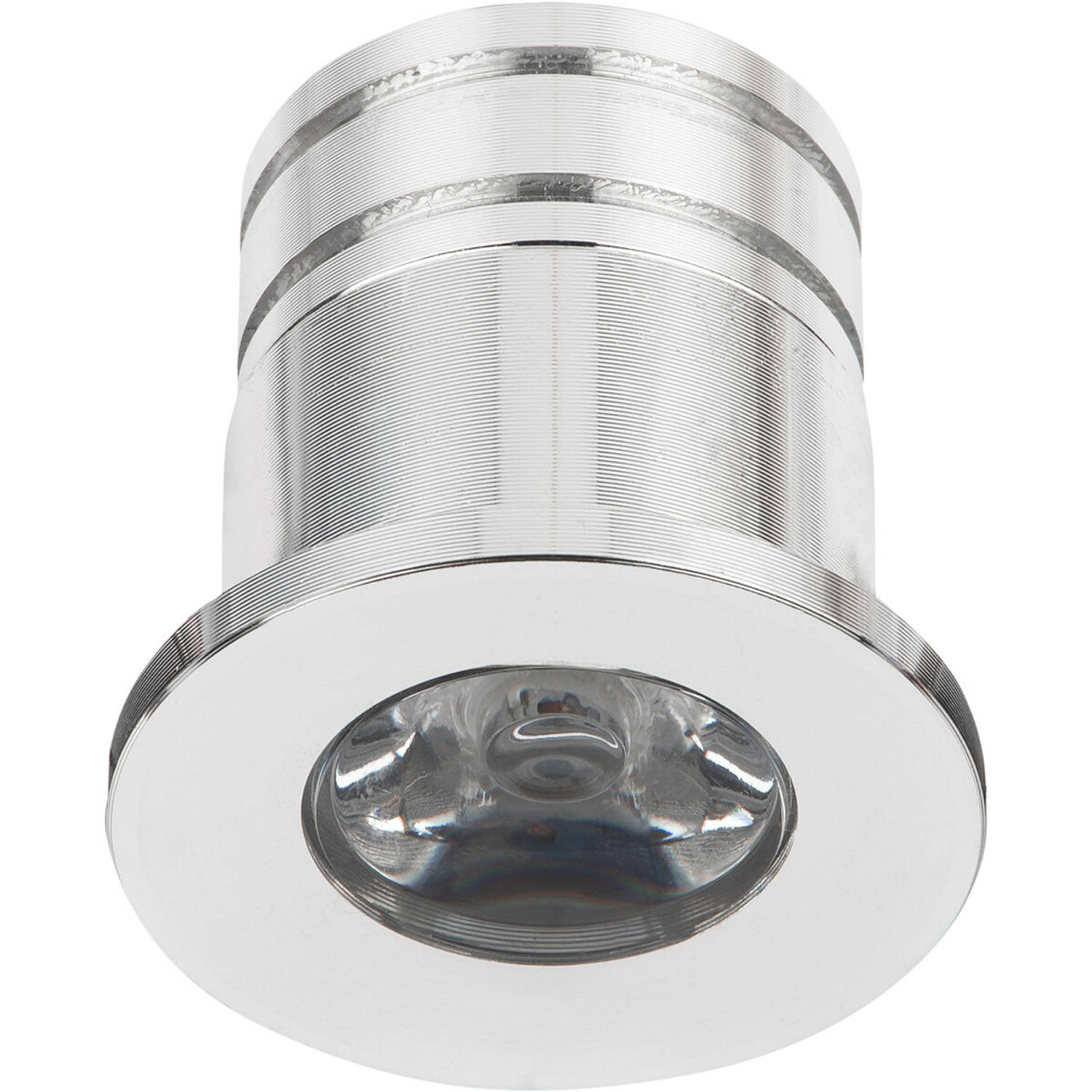 LED Veranda Spot Verlichting - Velvalux - 3W - Natuurlijk Wit 4000K - Inbouw - Rond - Mat Zilver - Aluminium - Ø31mm
