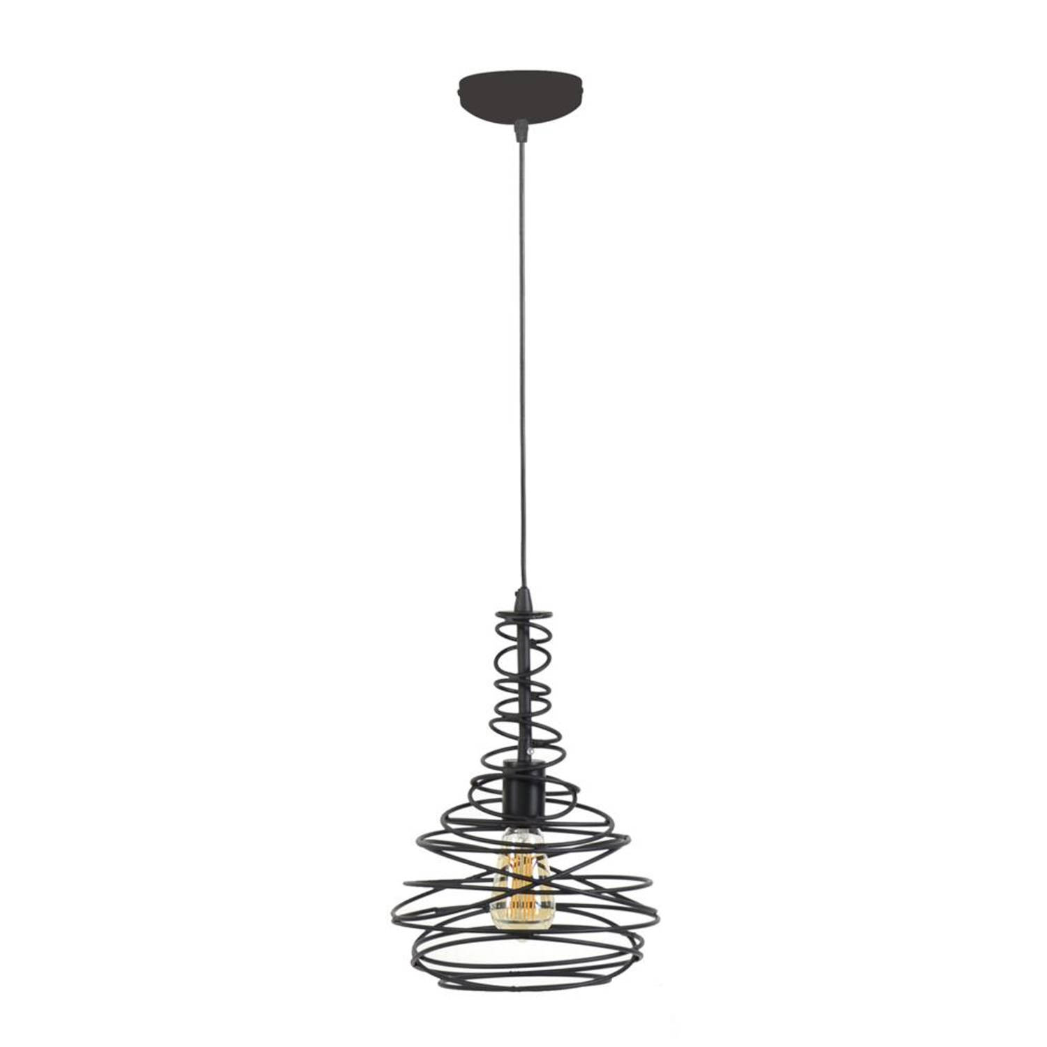 Giga Meubel Gm Hanglamp 1-lichts - Ø25cm - Metaal - Kegel - Lamp Spinn