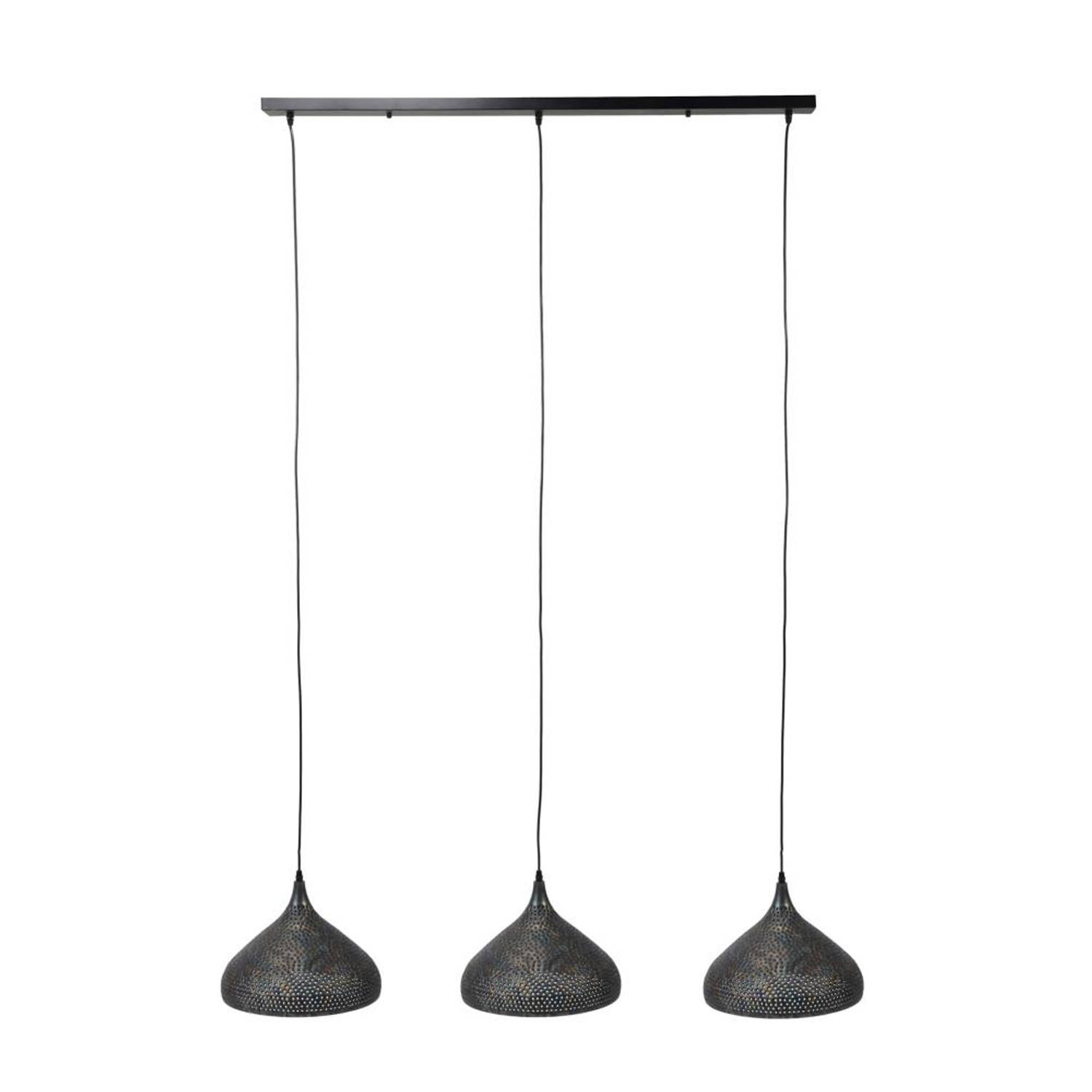 Hanglamp 3-Lichtbronnen - Ø32cm - Metaal - Lamp Punch Trechter - Giga Meubel