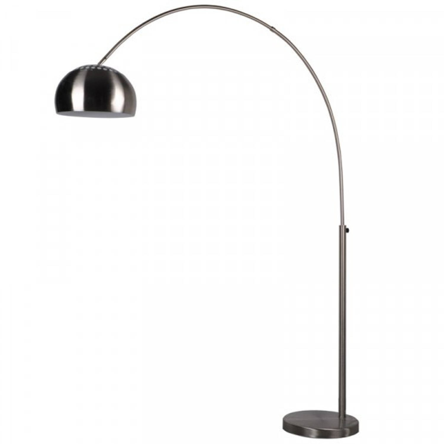 Vloerlamp Metal - Zilver - 205cm - Lamp Bow