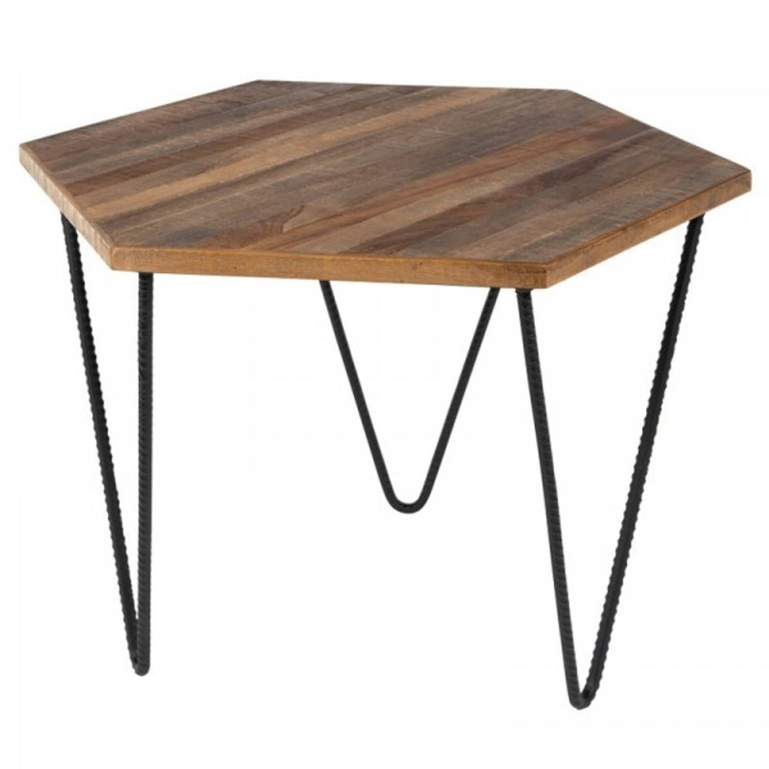 Bijzettafel Hout & Metaal - Tafel Cor