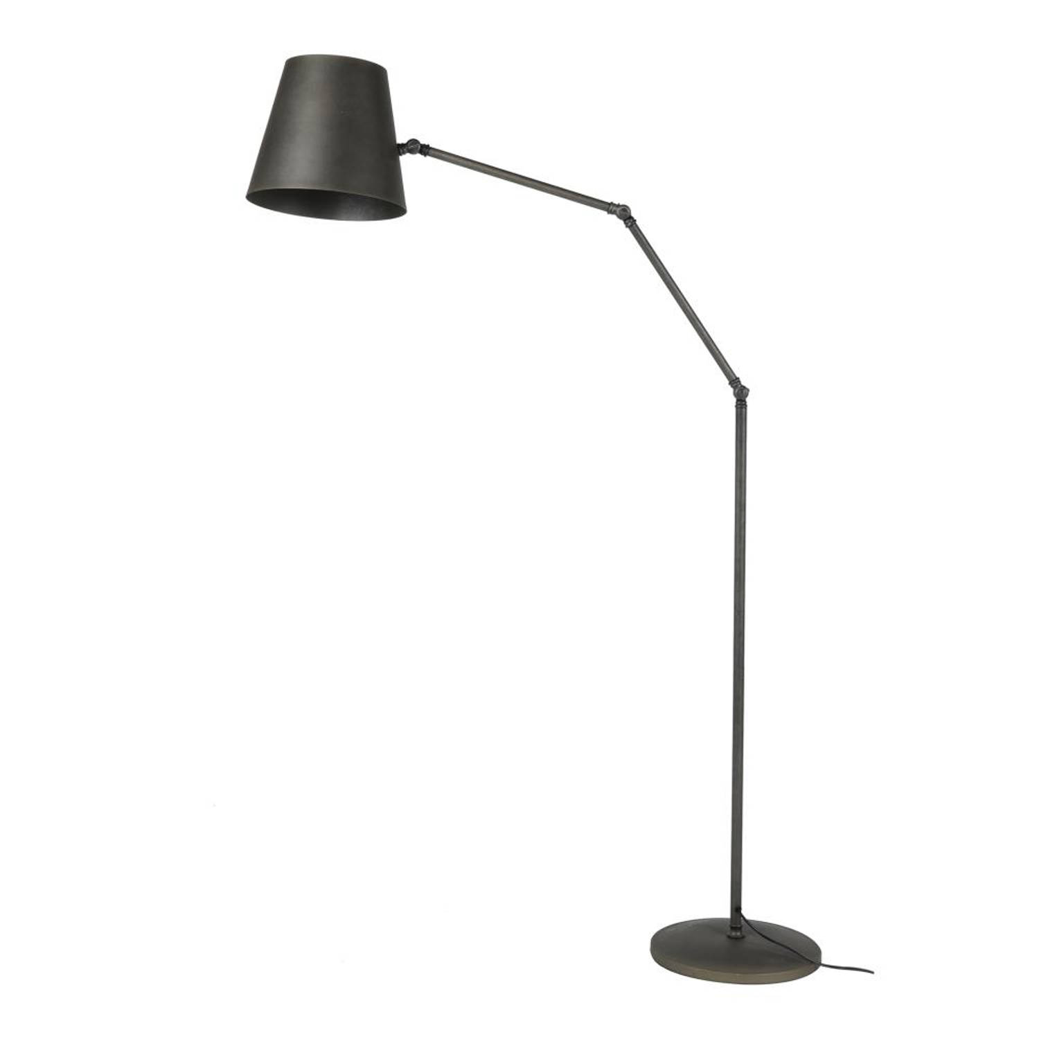 Giga Meubel Gm Vloerlamp Charcoal - Verstelbaar - Metaal - Lamp Knik