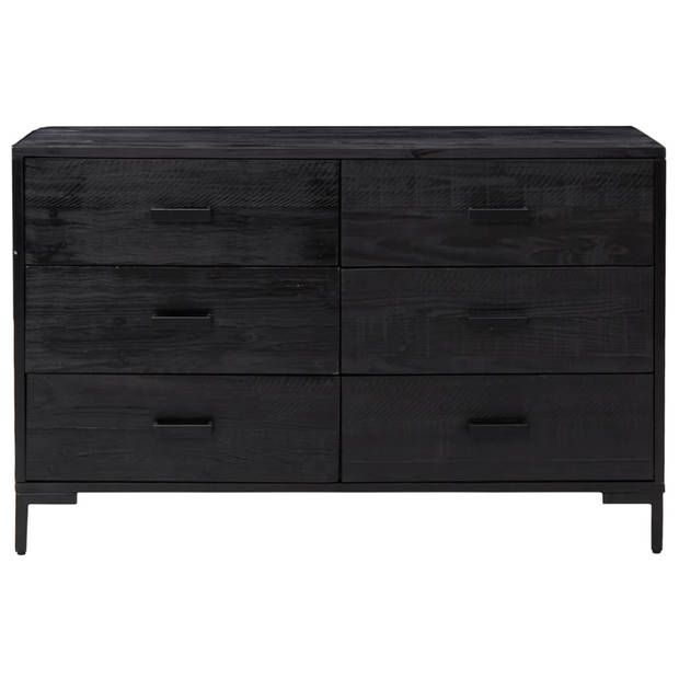 The Living Store Dressoir Vintage Industrieel - 110 x 35 x 70 cm - Massief gerecycled grenenhout