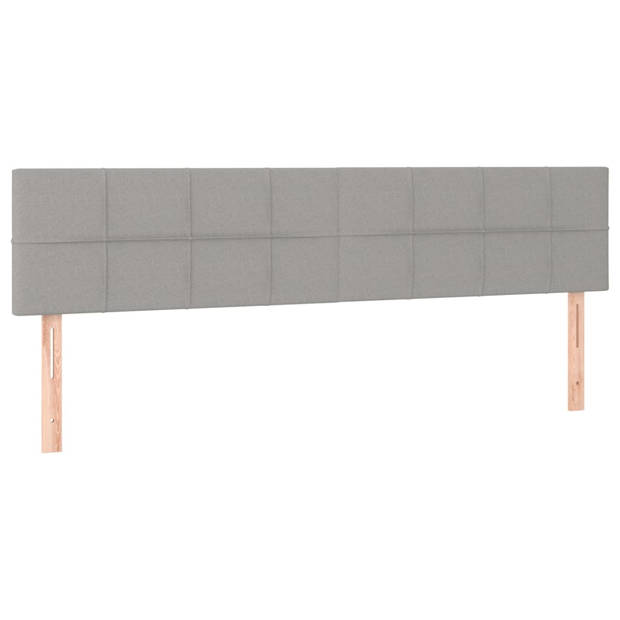 The Living Store Boxspringbed - Comfort - Bedframe 203x163x78/88 - Hoofdbord verstelbaar - Pocketvering matras