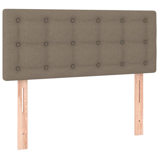 vidaXL Hoofdbord LED 80x5x78/88 cm stof taupe