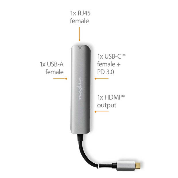 Nedis USB Multi-Port Adapter - CCBW64220AT02