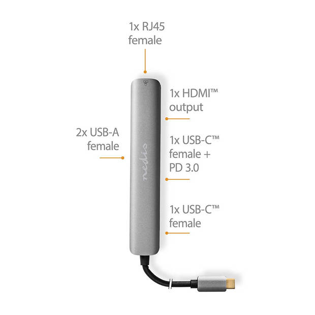 Nedis USB Multi-Port Adapter - CCBW64230AT02