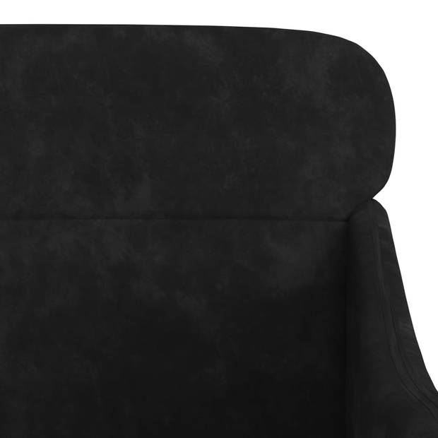 vidaXL Fauteuil 63x76x80 cm fluweel zwart