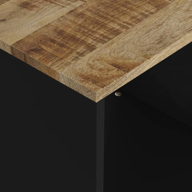 vidaXL Salontafel 40x31x46 cm massief mangohout en bewerkt hout