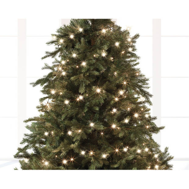 Kerstverlichting warm wit buiten 240 lampjes 1800 cm inclusief timer - Kerstverlichting kerstboom