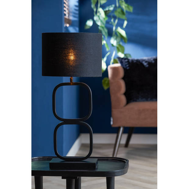 Light & Living - Lampvoet LUTIKA - 23x11.5x46cm - Zwart