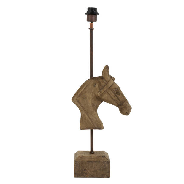 Light & Living - Lampvoet HORSE - 27x14.5x68cm - Bruin