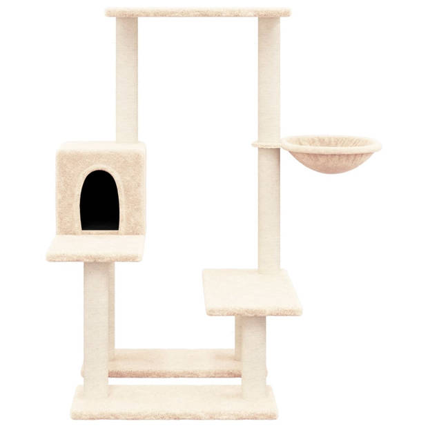 The Living Store Kattenmeubel - Alles-in-één - 47.5 x 60 x 94.5 cm - Sisal krabpalen