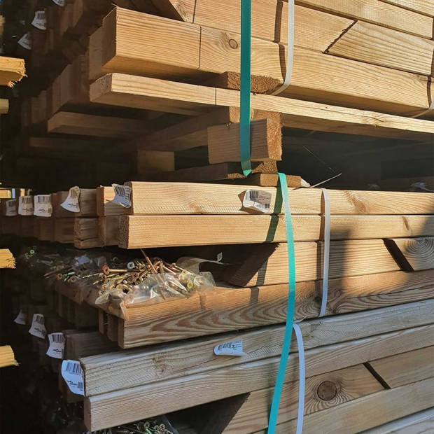 vidaXL B-stock Pergola 2x5x2,2 m geïmpregneerd massief grenenhout