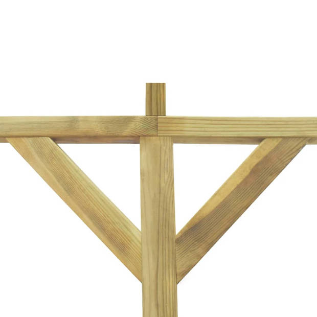 vidaXL B-stock Pergola 2x5x2,2 m geïmpregneerd massief grenenhout
