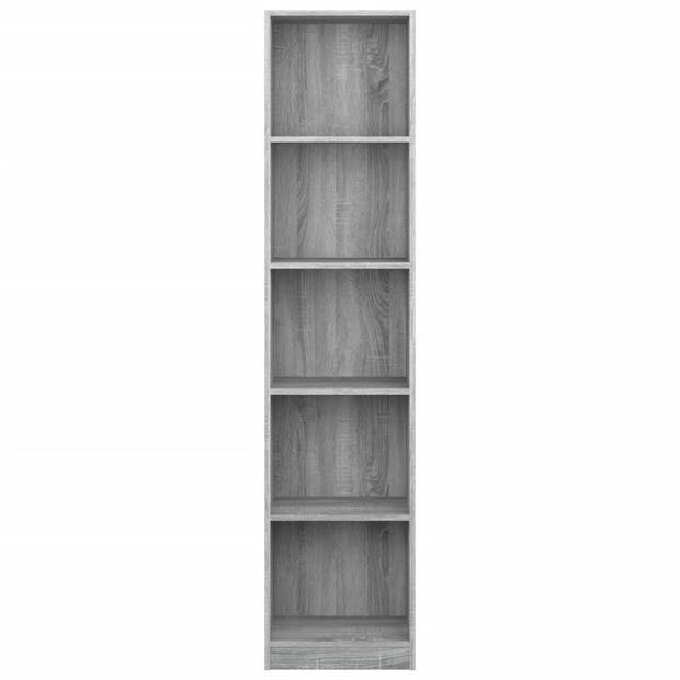 vidaXL Boekenkast 40x24x175 cm bewerkt hout grijs sonoma eikenkleurig