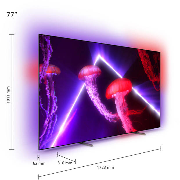 Philips 4K OLED TV 77OLED807/12 2022 - Ambilight