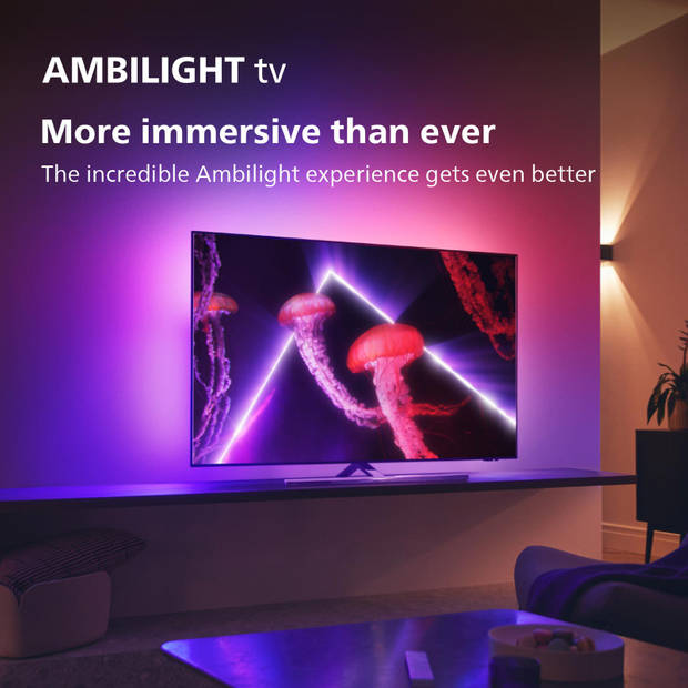 Philips 4K OLED TV 77OLED807/12 2022 - Ambilight