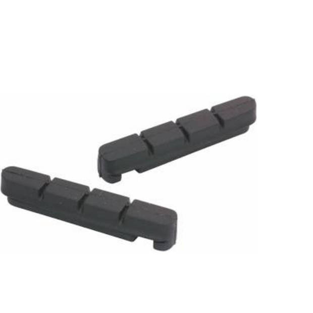 remblokrubbers V-brake 55 x 12 mm zwart 2 stuks