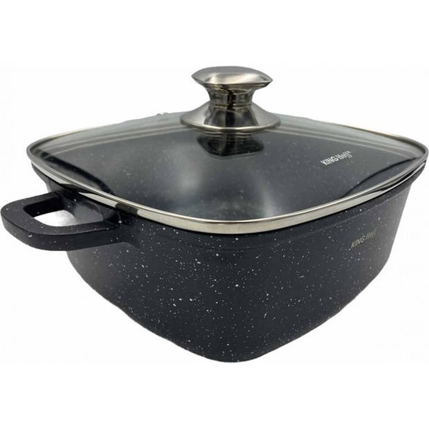 Kinghoff 1602 - Vierkante braadpan - 22 cm - 3.7 liter