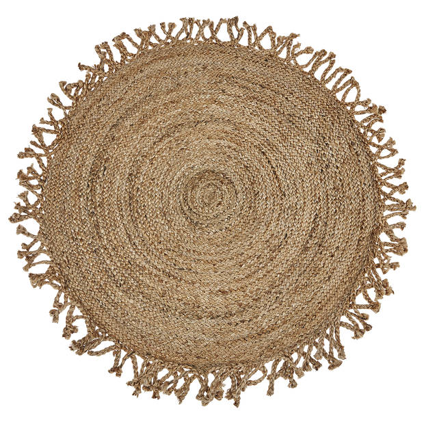 Beliani ZONGULDAK - Gevlochten-Beige-Jute