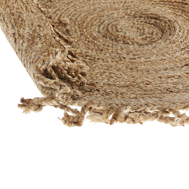 Beliani ZONGULDAK - Gevlochten-Beige-Jute