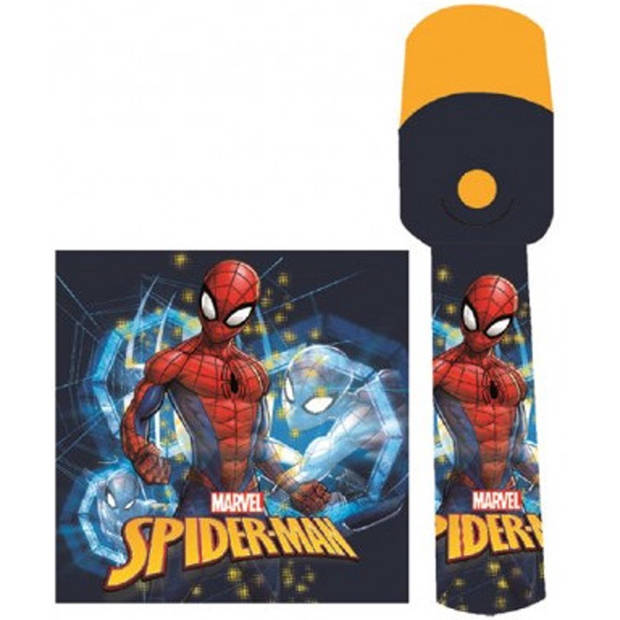 Marvel Spiderman Zaklamp - Blauw - LED