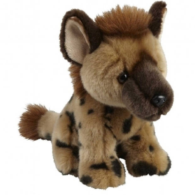 Knuffeldieren set leeuw en hyena pluche knuffels 18 cm - Knuffeldier