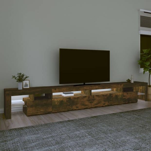 The Living Store TV-meubel naam - TV-meubel - 290 x 36.5 x 40 cm - Gerookt Eiken